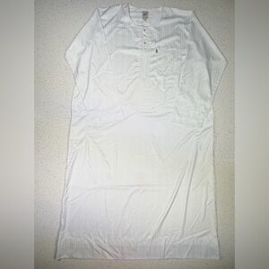 Men's White Cotton Kaftan tunic Set Size 56 with under pants and pockets